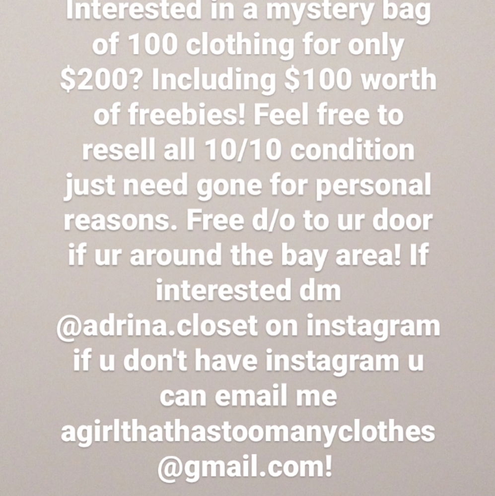 A ton of clothes
